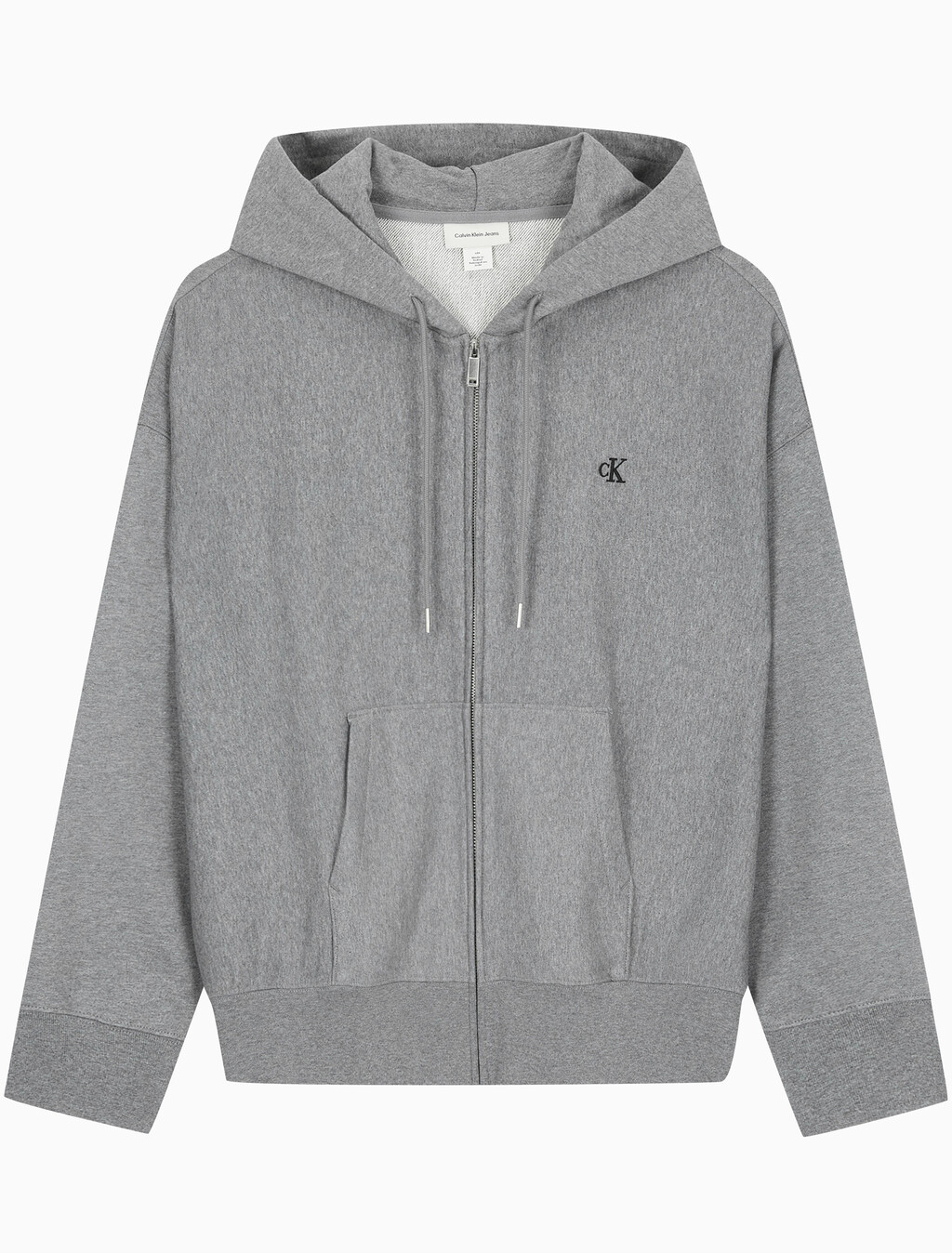 Buy 남성 프리미엄 테리 아카이브 후드 집업 in color MEDIUM GREY HEATHER
