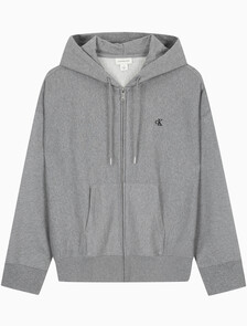 Buy 남성 프리미엄 테리 아카이브 후드 집업 in color MEDIUM GREY HEATHER