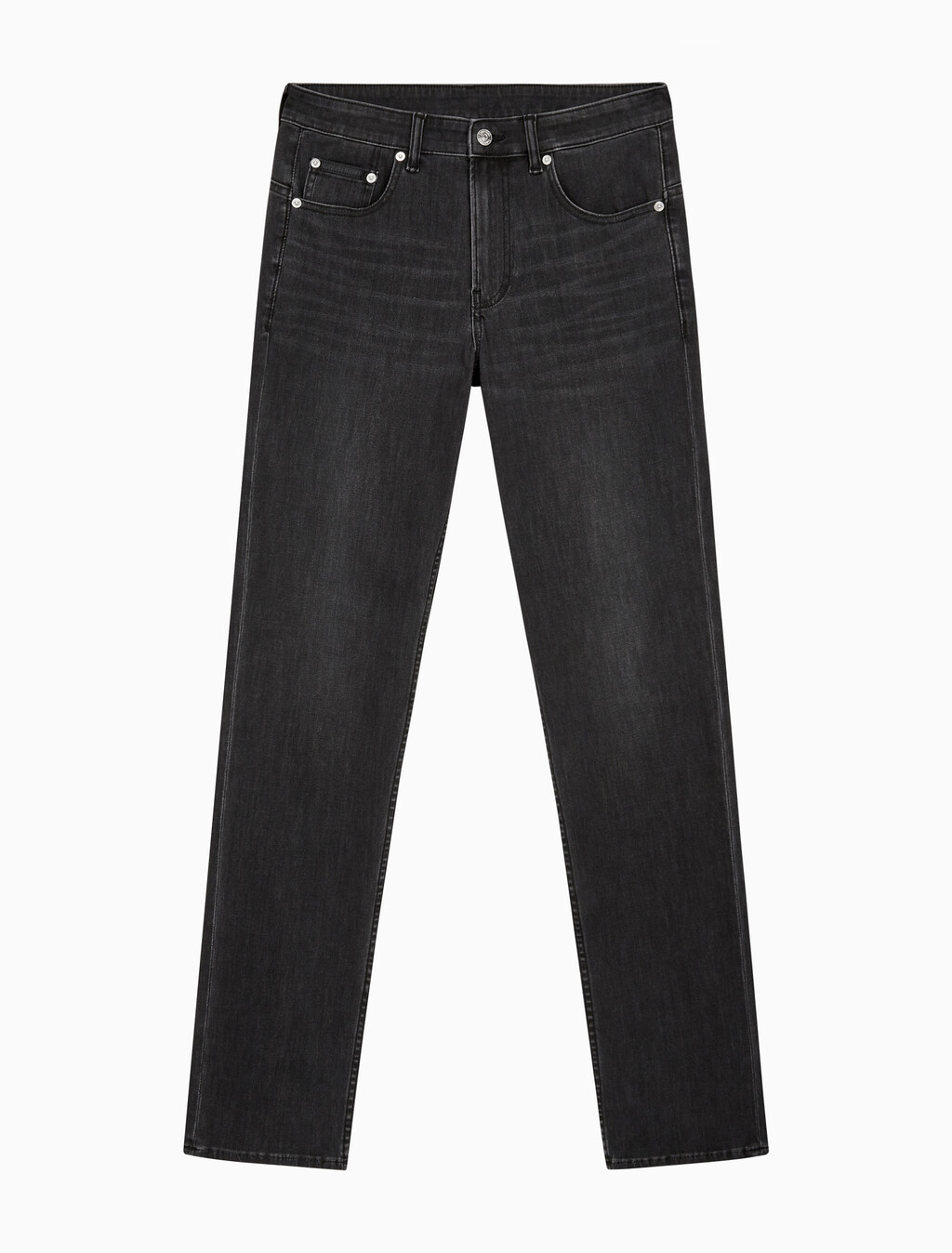 Buy 남성 바디핏 블랙 37.5 기능성 데님 in color WASHED BLACK LOGO LACE