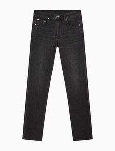 Buy 남성 바디핏 블랙 37.5 기능성 데님 in color WASHED BLACK LOGO LACE