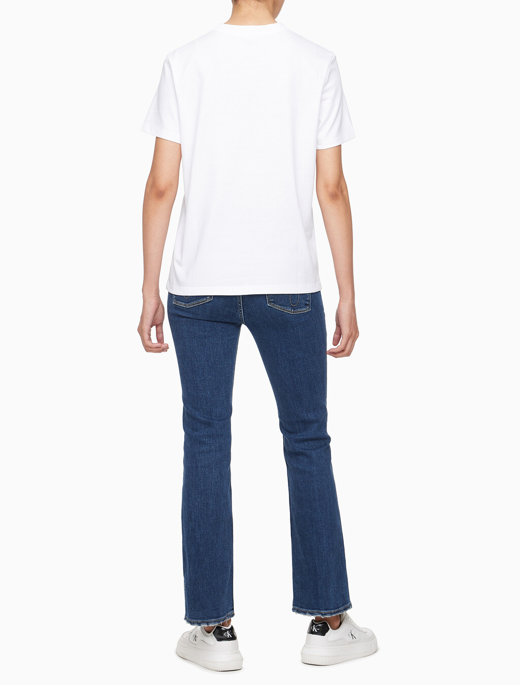 Buy 여성 히어로 모노로고 크루넥 반팔 티셔츠 in color BRILLIANT WHITE