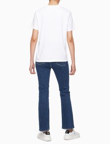 Buy 여성 히어로 모노로고 크루넥 반팔 티셔츠 in color BRILLIANT WHITE