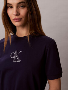 Buy 여성 저지 허리 스트링 미니 드레스 in color Evening Blue