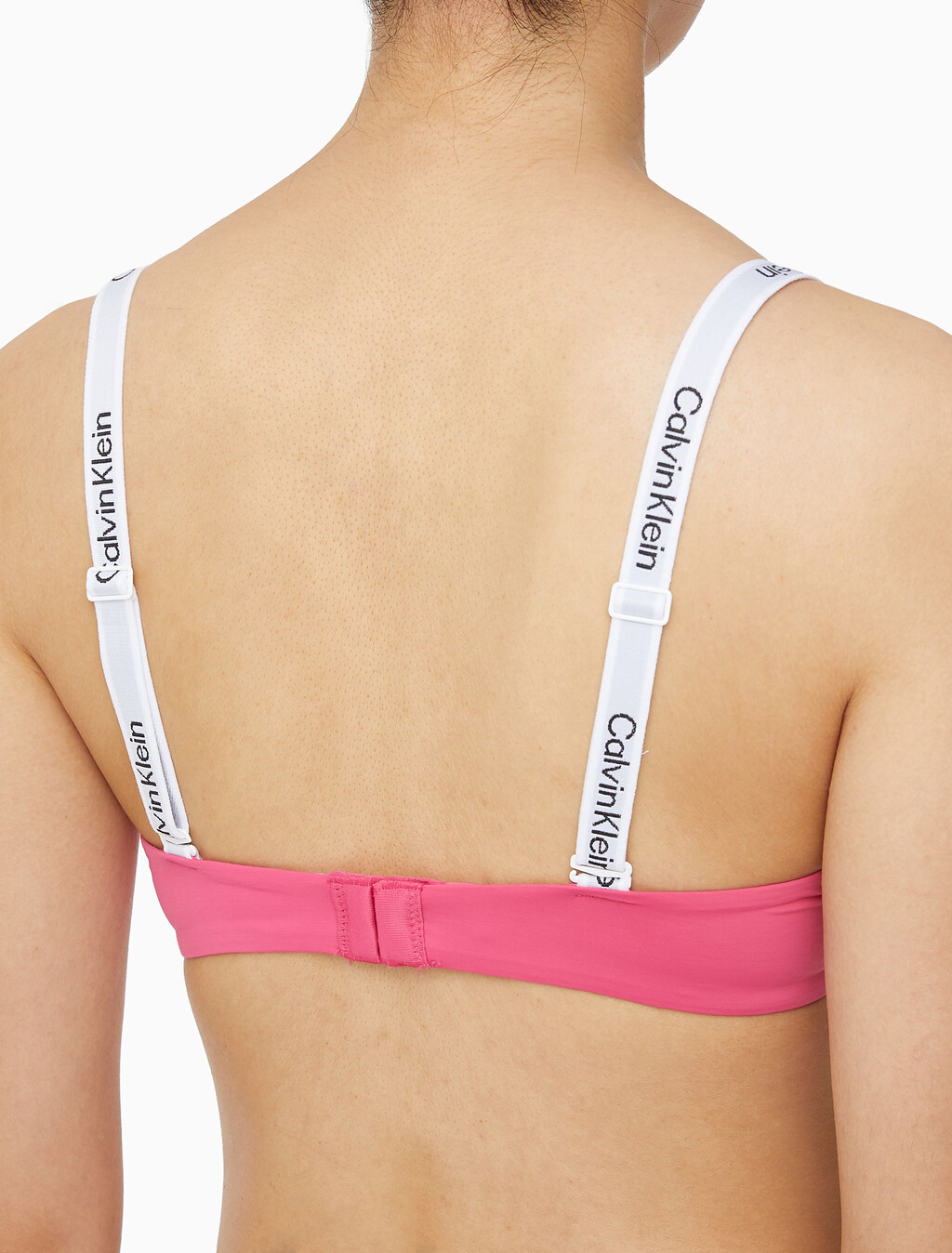 Buy 여성 테일러드 로고 푸쉬업 플런지 브라 in color FUCHSIA ROSE