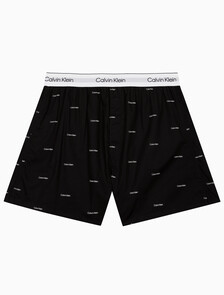 Buy 남성 코튼 포플린 박서 in color SPACED LOGO+BLACK