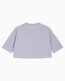 Buy 여성 패션 오버핏 크롭티 in color LAVENDER