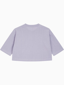 Buy 여성 패션 오버핏 크롭티 in color LAVENDER