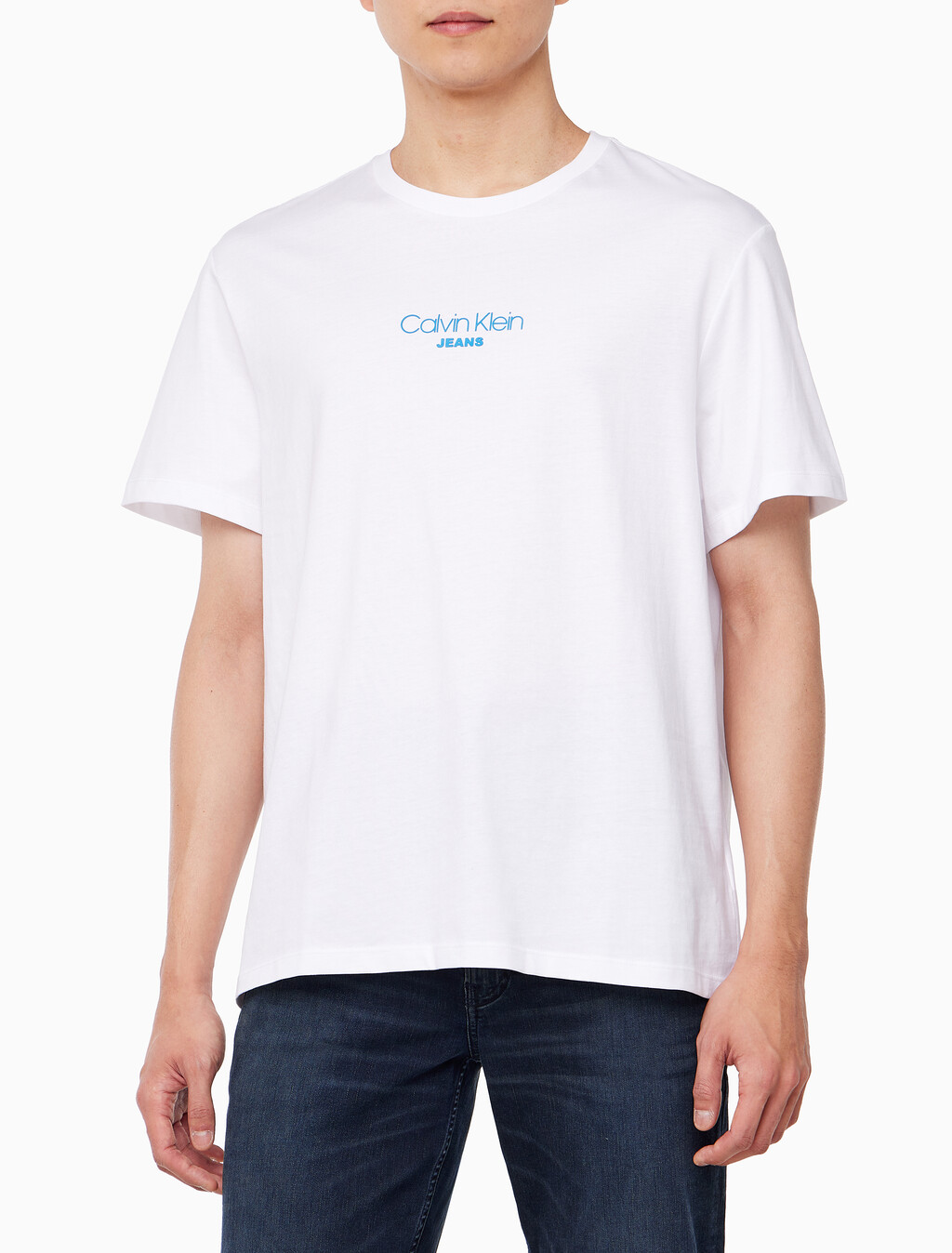 Buy 남성 레귤러핏 그래픽 워시 반팔 티셔츠 in color BRILLIANT WHITE