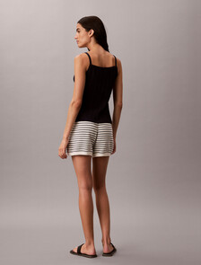 Buy 여성 스트라이프 스티치 쇼츠 in color TOFU