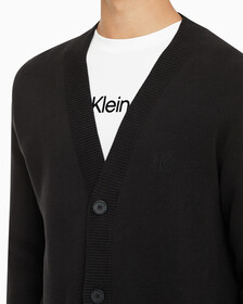Buy 남성 스트라이프 CK 로고 코튼 가디건 in color CK BLACK