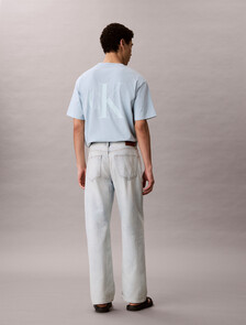 Buy 90S 스트레이트핏 진 in color Light Blue