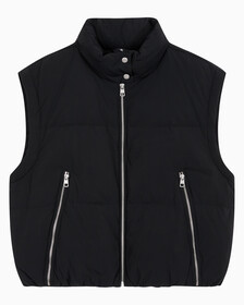 Buy 여성 다운 롱 지퍼 자켓 in color CK BLACK