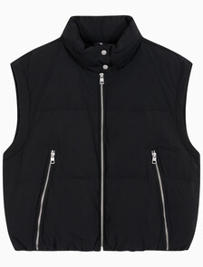 Buy 여성 다운 롱 지퍼 자켓 in color CK BLACK