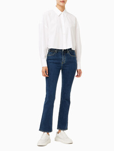 Buy 여성 크롭 패션 셔츠 in color BRIGHT WHITE