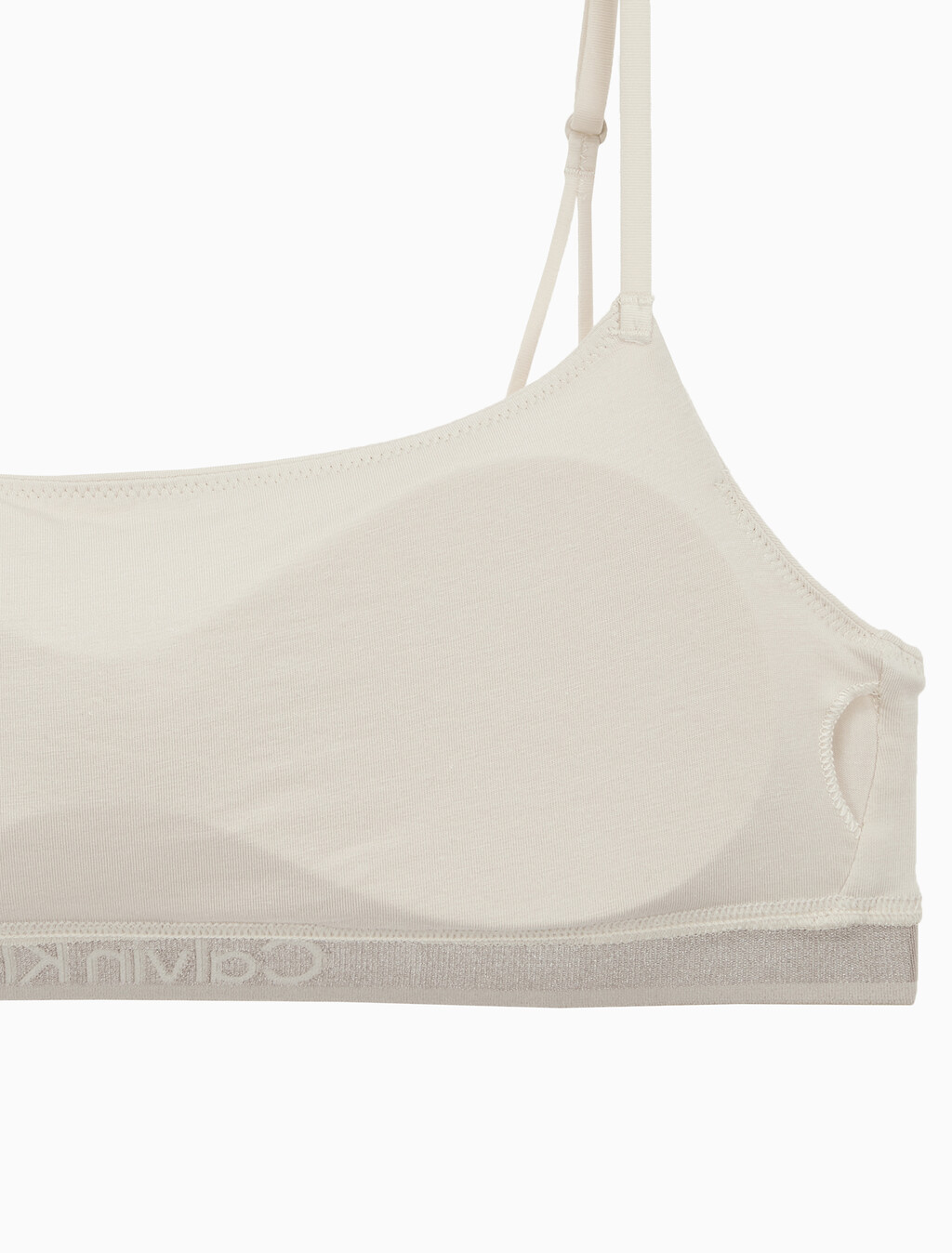 Buy 여성 토널 로고 코튼 AF 라이틀리 라인드 브라렛 in color IVORY