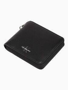 Buy 남성 CKJ 모노그램 소프트 레더 지갑 in color BLACK