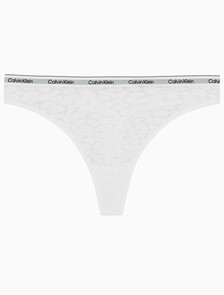 Buy 여성 CK 모던 레이스 하이레그 T팬티 in color WHITE