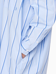 Buy 여성 스트라이프 셔츠 드레스 in color CHAMBRAY BLUE