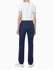 Buy 여성 뉴 맘진 다크 블루 데님 in color Blue
