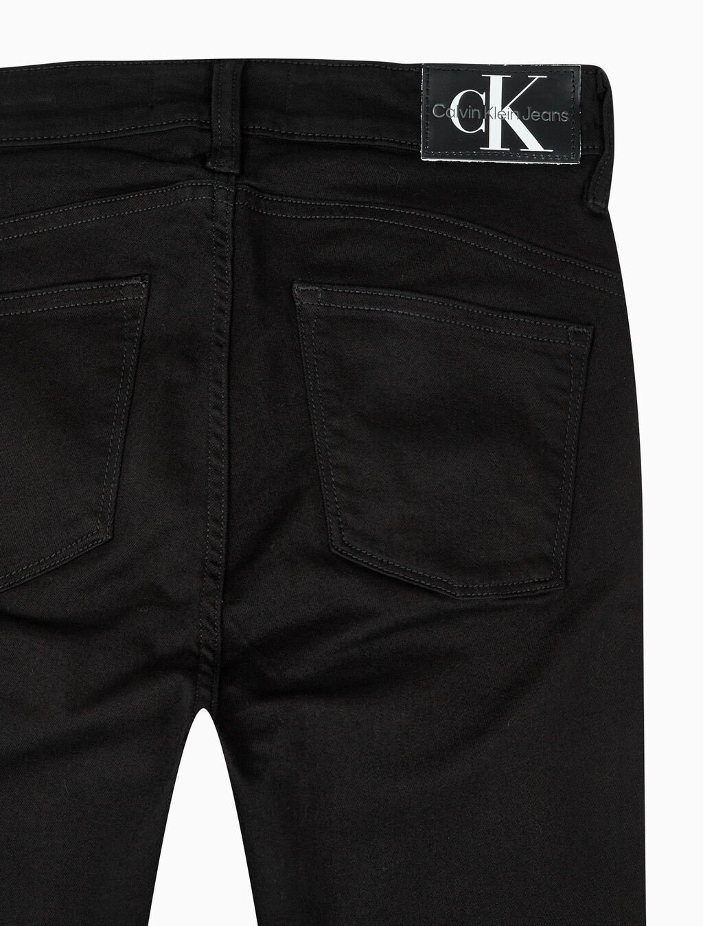 Buy 여성 하이라이즈 바디슬림 부츠핏 앵클 블랙 데님 in color WASHED BLACK LOGO LACE
