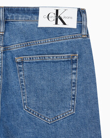 Buy 남성 90'S 스트레이트핏 크롭 데님 in color MID BLUE BACK EMBRO