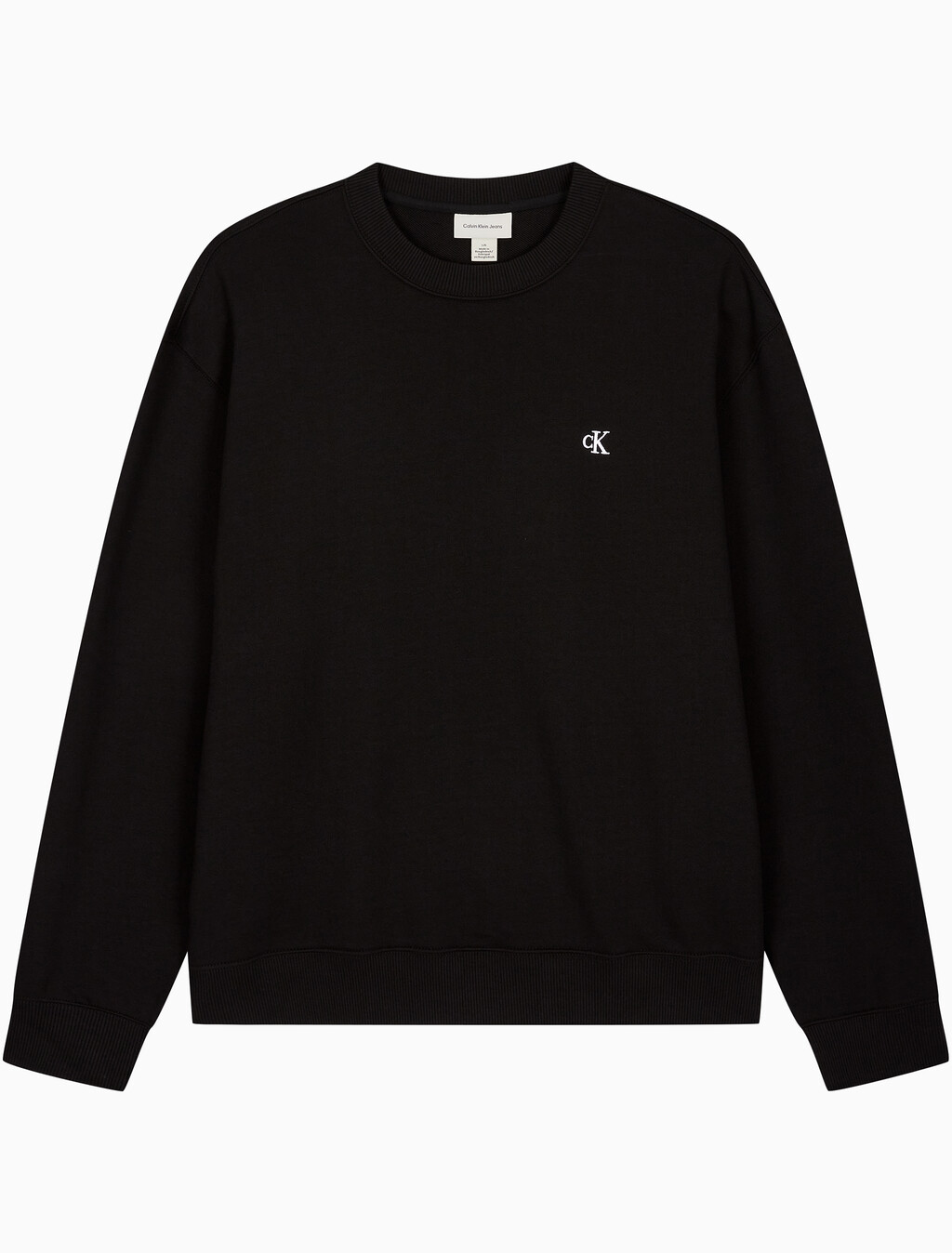 Buy 남성 프렌치테리 모노그램 크루넥 스웻셔츠 in color BLACK