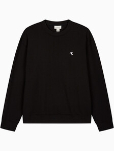 Buy 남성 프렌치테리 모노그램 크루넥 스웻셔츠 in color BLACK