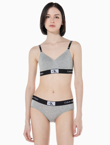 Buy 여성 1996 코튼 AF 라이틀리 라인드 브라렛 in color GREY HEATHER
