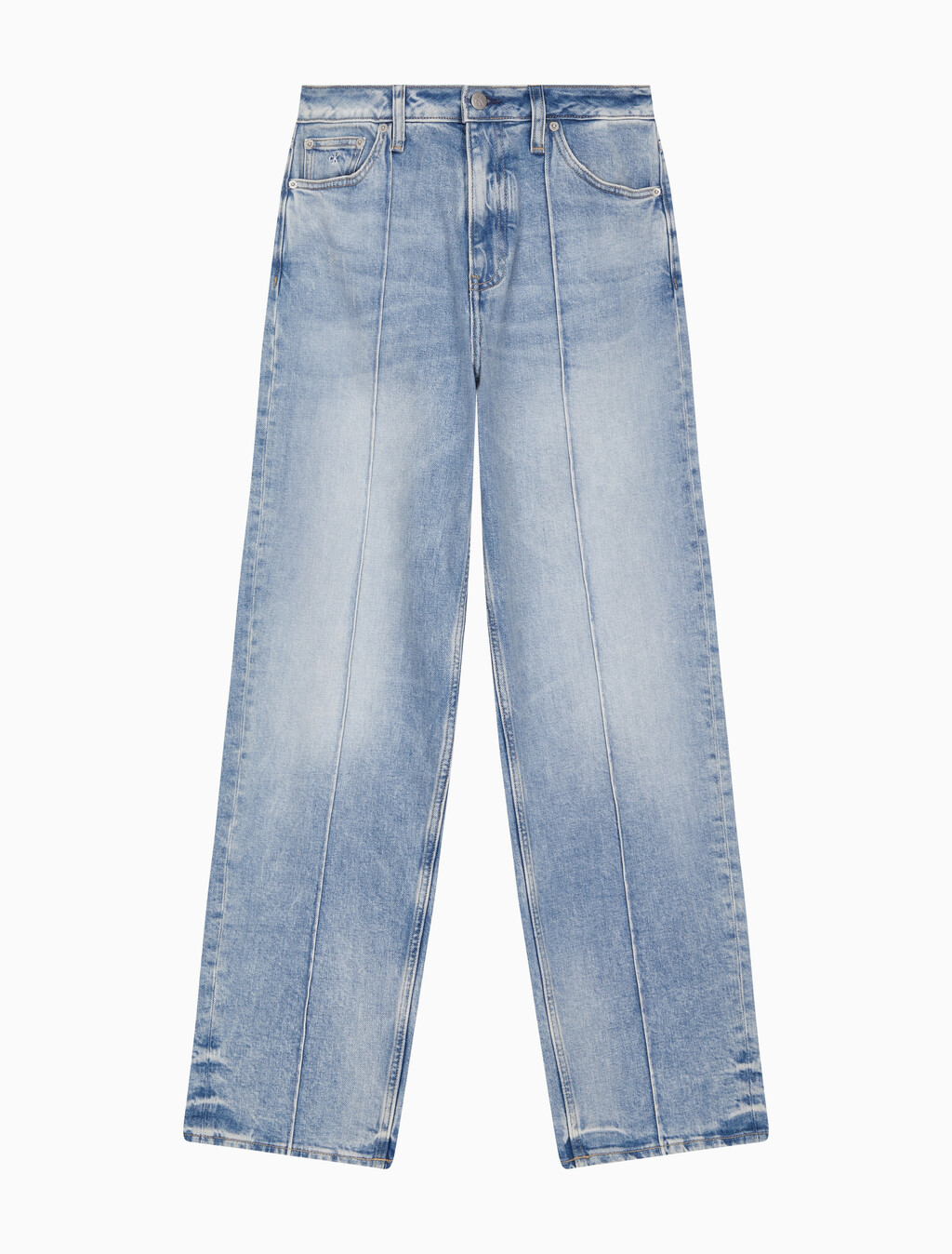 Buy 여성 90's 스트레이트핏 라이트블루 데님 in color CHALKY BLUE