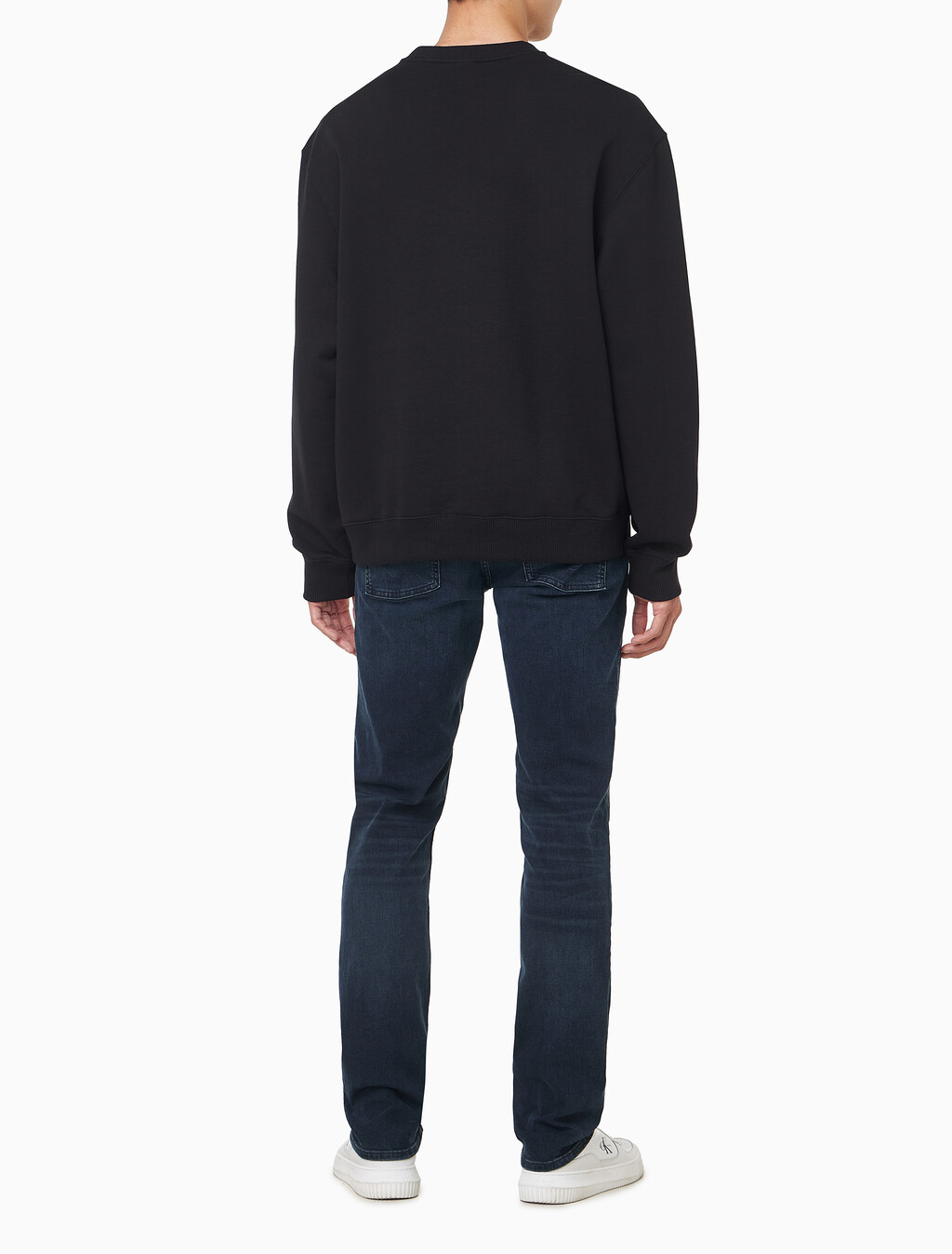 Buy 남성 프렌치테리 모노그램 크루넥 스웻셔츠 in color BLACK