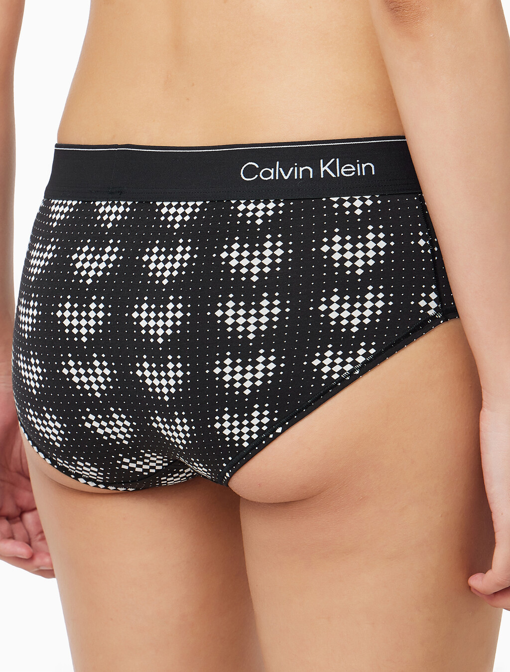 Buy 여성 아이콘 코튼 모달 AF 힙스터 in color BLACK PRINT