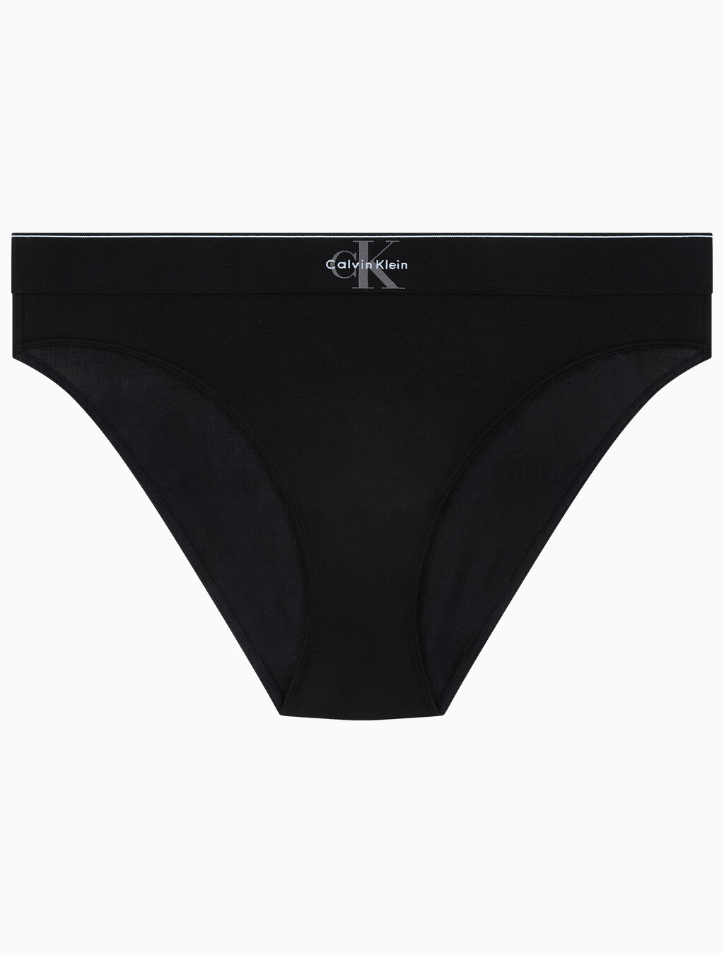 Buy 여성 CK 그래픽 하이웨이스트 비키니 in color BLACK