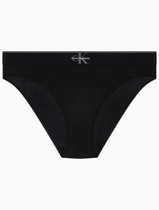 Buy 여성 CK 그래픽 하이웨이스트 비키니 in color BLACK