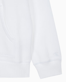 Buy 남성 롱슬리브 릴렉스핏 모노그램 기모후디 in color BRIGHT WHITE