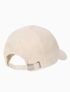 Buy 남녀공용  우븐 패치 로고 부클 볼캡 in color IVORY