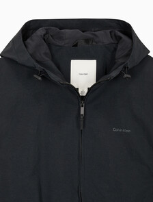 Buy 남성 롱슬리브 크링클 나일론 후드 윈드브레이커 in color BLACK BEAUTY