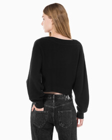 Buy 여성 투인원 패션 가디건 in color CK BLACK
