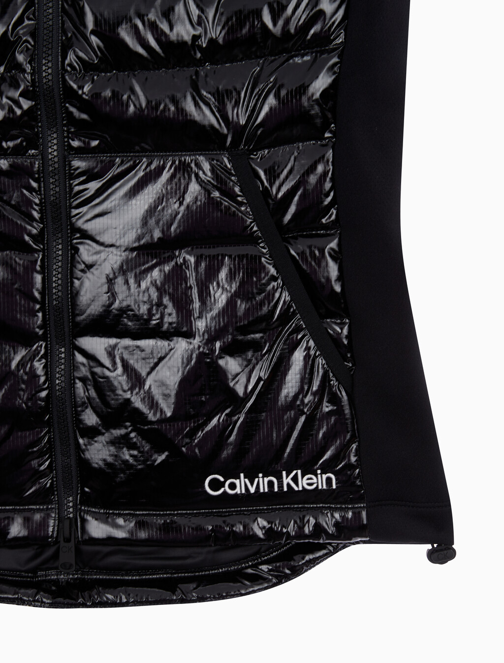 Buy 여성 슬림핏 다운 베스트 in color BLACK