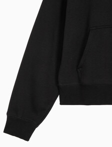 Buy 여성 아카이브 로고 플리스 후디 in color BLACK