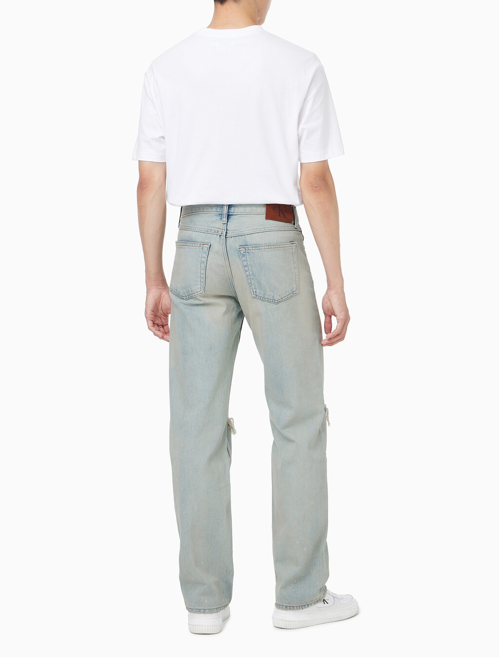 Buy 남성 90's 스트레이트핏 라이트블루 데님 in color Light blue