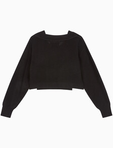 Buy 여성 투인원 패션 가디건 in color CK BLACK