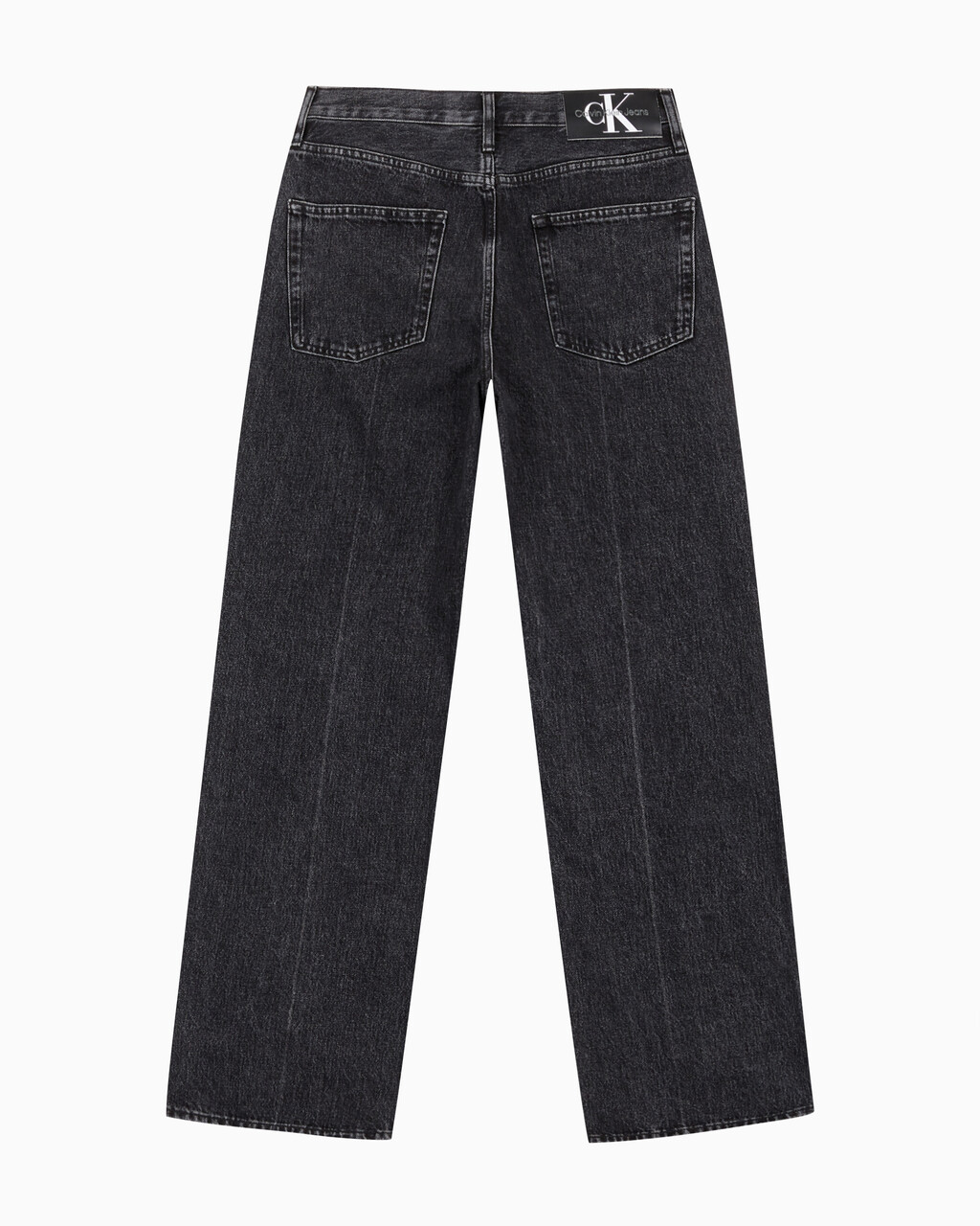 Buy 남성 뉴와이드핏 블랙 데님 in color WASHED BLACK LOGO LACE
