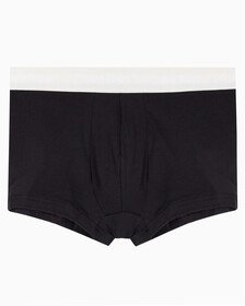 Buy 남성 코튼 스트레치 3PK 로우 라이즈 트렁크 in color BLACK BODIES W/ PHANTOM GREY, SPECTRUM BLUE, VAPOROUS GREY WBS
