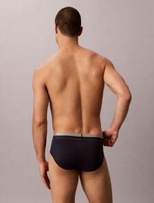Buy 남성 브러시드 마이크로파이버 스트레치 힙브리프 in color DARK SAPPHIRE