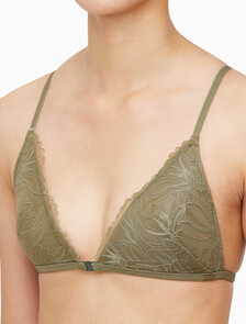 Buy 여성 플로랄 레이스 AF 트라이앵글 in color DUSKY GREEN