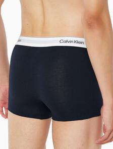 Buy 남성 아이콘 코튼 스트레치 3PK 트렁크 in color WHITE/ YELLOW / DARK NAVY