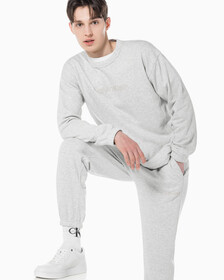 Buy 남성 릴렉스 핏 에센셜 스웻셔츠 in color ATHLETIC GREY H
