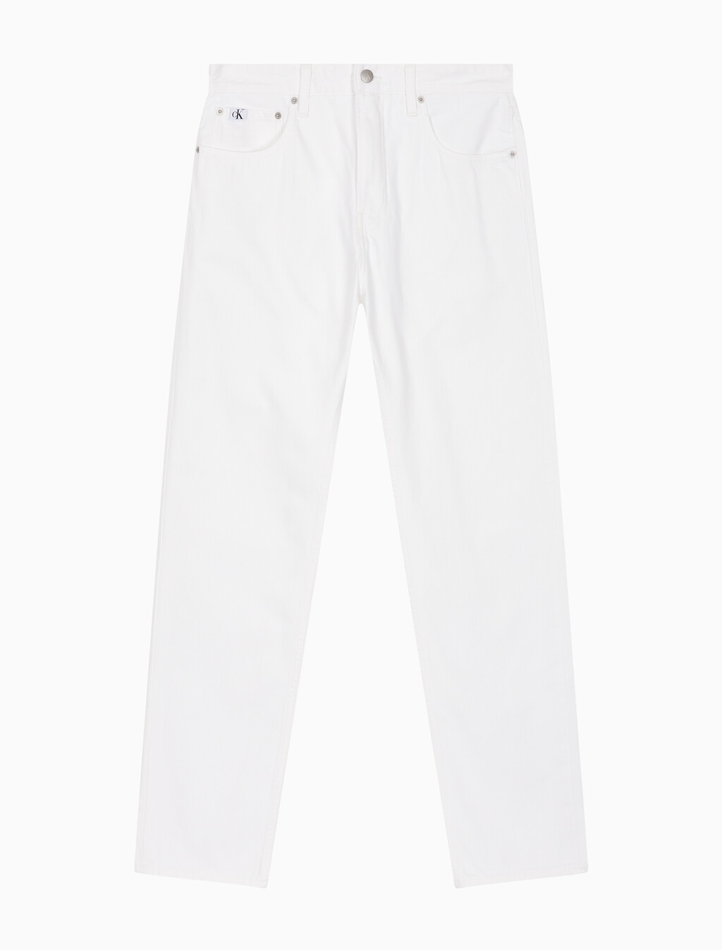 Buy 남성 어센틱 스트레이트핏 화이트 데님 in color CHALKY BLUE