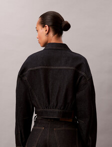 Buy 여성 린스 데님 자켓 in color TENCEL RINSE BLUE