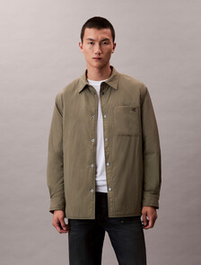 Buy 남성 패디드 셔츠 자켓 in color Kaki